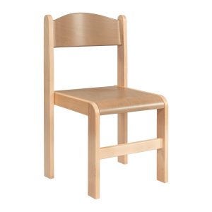 Detská stolička model 2 z bukového masívu - cappuccino